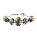 Tasmanian Stichtite Toggle Clasp Bracelet in Sterling Silver (6.50-8.00In) 22.50 ctw - Sticky add to cart bar