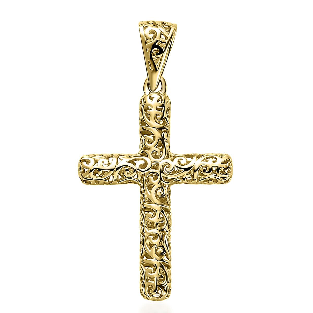 Cross Pendant in 10K Yellow Gold