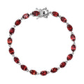Doorbuster African Amethyst Bracelet in Platinum Over Sterling Silver (6.50 In) 6.85 ctw - Sticky add to cart bar