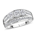 Moissanite Ring in Platinum Over Sterling Silver (Size 10.0) 1.65 ctw - Sticky add to cart bar