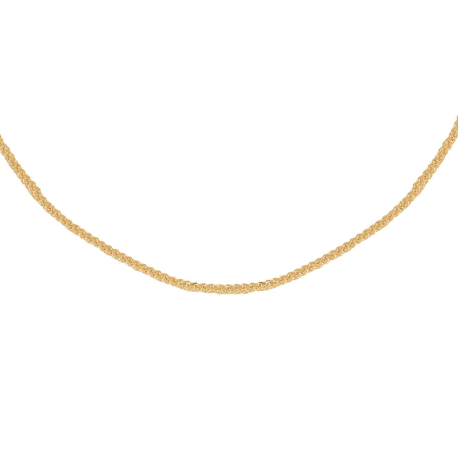 Italian 10K Yellow Gold Spiga Toscana Necklace 20 Inches 1.50 Grams