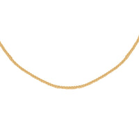 Italian 10K Yellow Gold Spiga Toscana Necklace 20 Inches 1.50 Grams