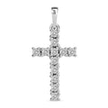 Diamond Accent Cross Pendant in 14K YG Over Sterling Silver - Sticky add to cart bar