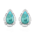 Santa Fe Style Turquoise Earrings in Sterling Silver 1.25 ctw - Sticky add to cart bar