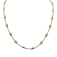 Vermeil YG Over Sterling Silver Chain Necklace (18 Inches) 5.87 Grams