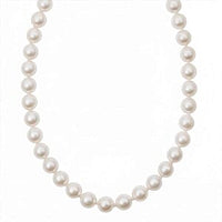 White Freshwater Pearl 220.00 ctw Necklace in Rhodium Over Sterling Silver 18 Inches