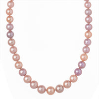 GP White Diamond Necklace in Rhodium Over Sterling Silver (18 Inches) 0.52 ctw