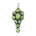 Artisan Crafted Sonoran Gold Turquoise Pendant in Black Oxidized Sterling Silver 13.35 ctw - Sticky add to cart bar