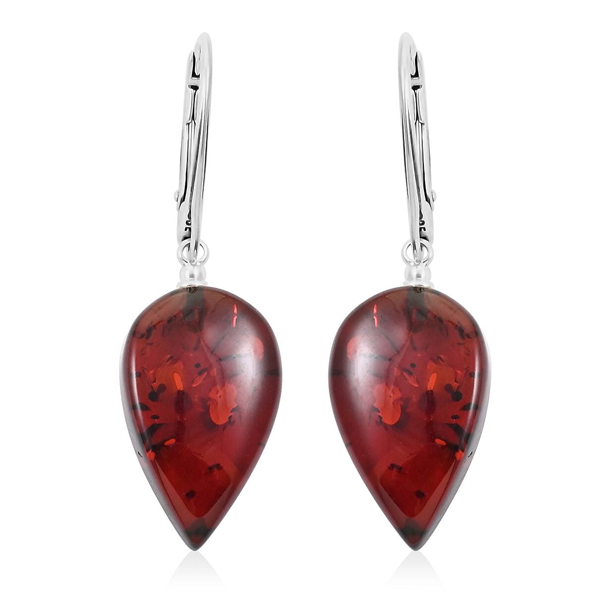 Baltic Amber Wildwood Tear Drop Earrings