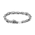 Bali Legacy Sterling Silver Viking Axe Clasp Bracelet (6.50 In) 26.65 Grams - Sticky add to cart bar