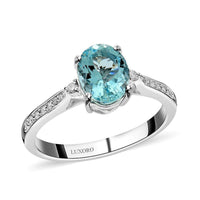 Luxoro Santa Maria Aquamarine, Diamond Blue Serenity Ring