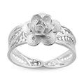 Artistry Tarakashi Collection Sterling Silver Blossom Floral Ring (Size 10.0) (2.90 g) - Sticky add to cart bar