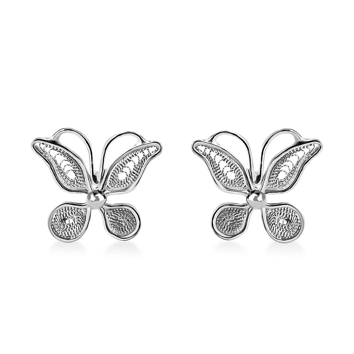 Artistry Tarakashi Collection Sterling Silver Butterfly Earrings 2 Grams