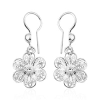 Artistry Tarakashi Collection Sterling Silver Flower Earrings 2.50 Grams