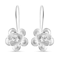 Artistry Tarakashi Collection Sterling Silver Floral Earrings 2.65 Grams