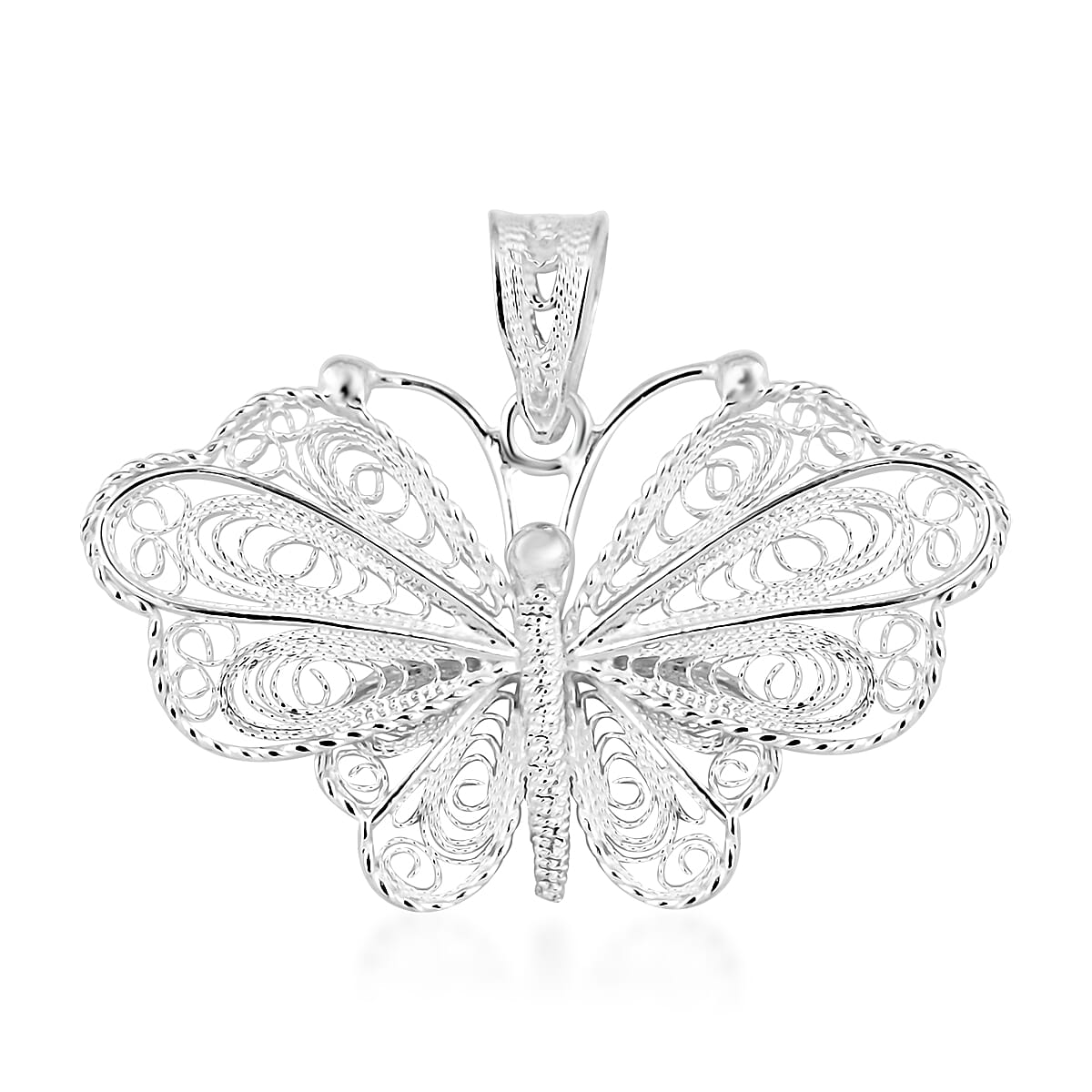 Artistry Tarakashi Collection Sterling Silver Butterfly Pendant 2.75 Grams