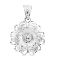 Artistry Tarakashi Collection Sterling Silver Floral Pendant without Chain 1.80 Grams