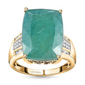 Doorbuster Luxoro 10K Yellow Gold Premium Grandidierite and G-H I3 Diamond Ring 4.25 Grams 12.10 ctw - Sticky add to cart bar