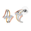 Moissanite 1.35 ctw Earrings in Vermeil Yellow Gold, Rose Gold and Platinum Over Sterling Silver - Sticky add to cart bar