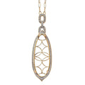 Luxoro 14K Yellow Gold G-H I3 Diamond Necklace 18 Inches 14.80 Grams 0.85 ctw - Sticky add to cart bar