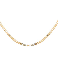 10K Yellow Gold 1.5mm Mariner Chain Necklace 18 Inches 0.90 Grams