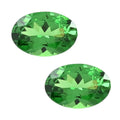 AAAA Tsavorite Garnet Set of 2 (Ovl 6.5x4.5 mm) 1.20 ctw Loose gemstone - Sticky add to cart bar