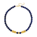TLV Lapis Lazuli Pixiu and Beaded Necklace (18-20 Inches) in Goldtone 325.00 ctw - Sticky add to cart bar