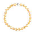 Doorbuster Golden Color Shell Pearl Beaded Necklace 20 Inches in Stainless Steel - Sticky add to cart bar
