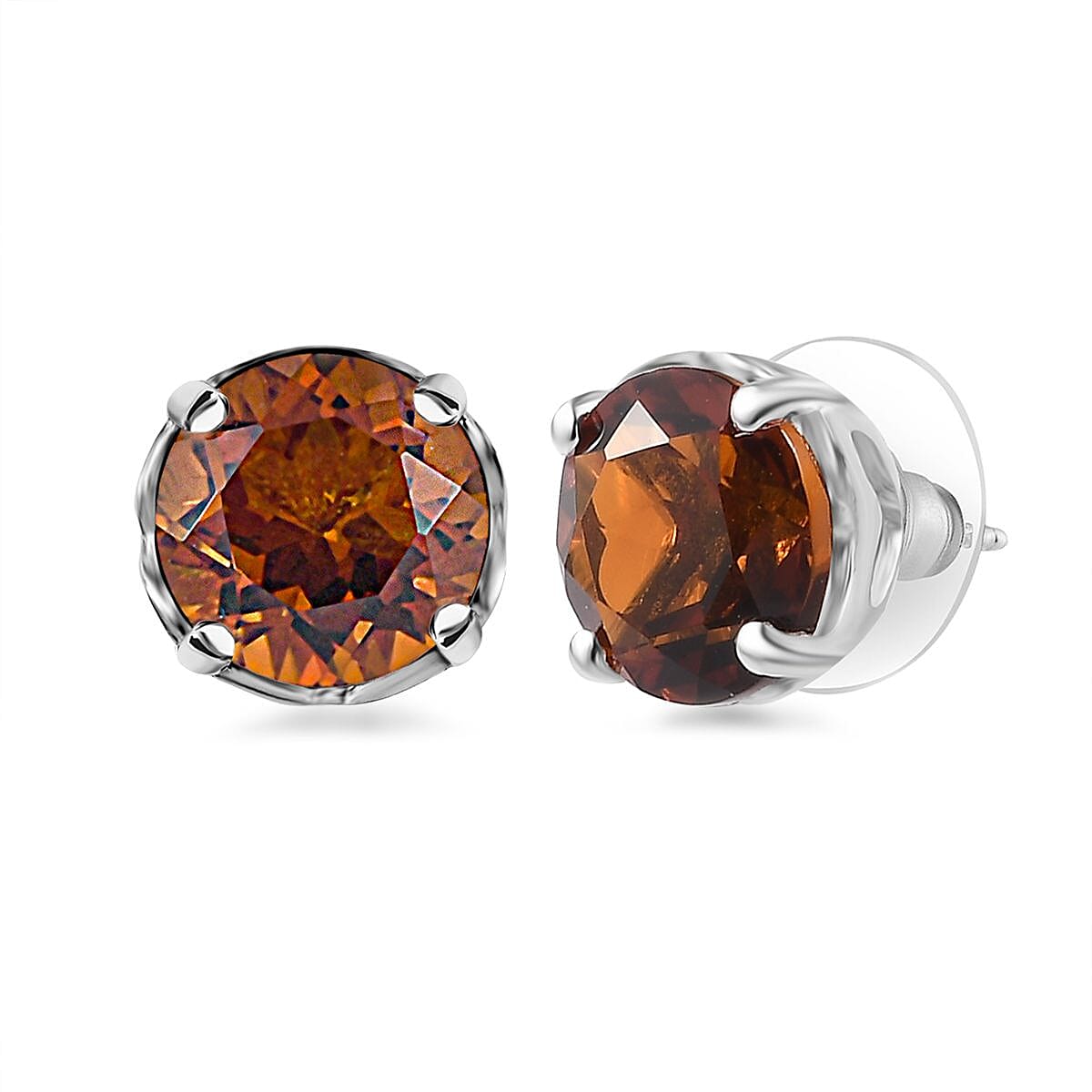 D'Joy Premium Santa Ana Madeira Citrine 2.65 ctw Earrings in Platinum Over Sterling Silver