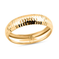 10K Yellow Gold Diamond-Cut Band Ring (Size 10.0) 0.75 Grams (Del. in 7-10 Days)