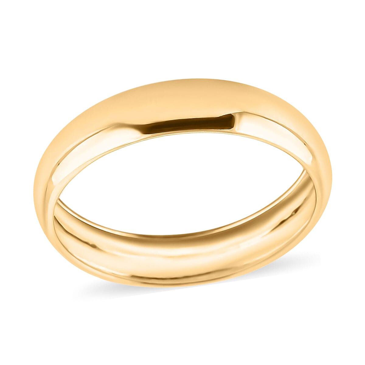 14K Yellow Gold Band Ring (Size 10.0) 1 Grams (Del. in 7-10 Days)
