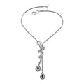 Doorbuster Bali Legacy Premium Masoala Sapphire (FF) Lariat Necklace (18 Inches) in Sterling Silver 3.25 ctw - Sticky add to cart bar