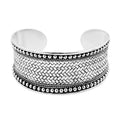 Bali Legacy Sterling Silver Cuff Bracelet (6.50 in) 40 Grams - Sticky add to cart bar