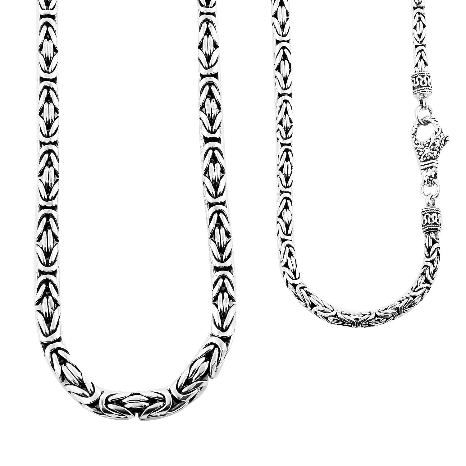 Bali Legacy Borobudur Necklace in Sterling Silver 24 Inches 92.40 Grams