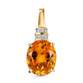 Luxoro 10K Yellow Gold Premium Santa Ana Madeira Citrine and Diamond Pendant 4.35 ctw - Sticky add to cart bar