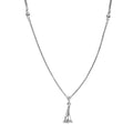 Doorbuster Platinum Over Sterling Silver Oval Link Chain Tassel Necklace 20 Inches 12.75 Grams - Sticky add to cart bar