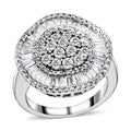 14K White Gold H SI3 Diamond Ring (Size 7.0) 9 Grams 2.00 ctw - Sticky add to cart bar