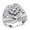 10K White Gold H-I I2-I3 Diamond Ring (Size 7.0) 7.50 Grams 2.00 ctw - Sticky add to cart bar