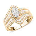 10K Yellow Gold I-J I2-I3 Diamond Ring (Size 6.0) 4.70 Grams 1.00 ctw - Sticky add to cart bar