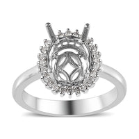 Rhapsody 950 Platinum E-F VS Diamond Mounting Ring (Size 7.0) 7.50 Grams 0.20 ctw