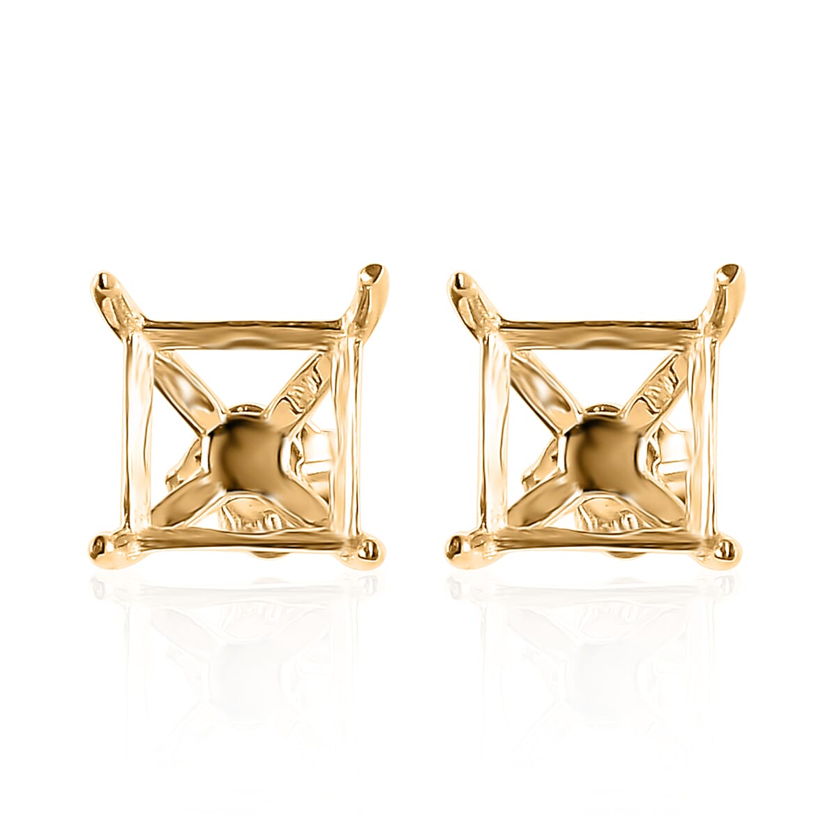 Luxoro Stud Earrings in 10K Yellow Gold 0.75 Grams