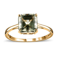 Luxoro 14K Yellow Gold AAA Turkizite Solitaire Ring 3.40 ctw