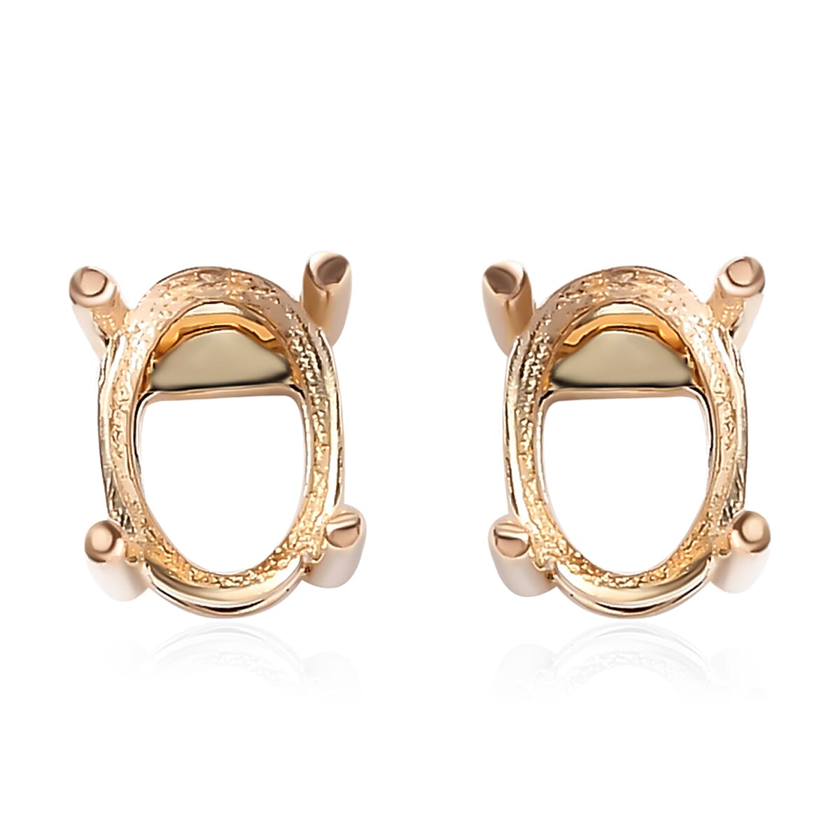 Luxoro 14K Yellow Gold Stud Earrings 1.10 Grams