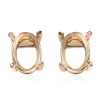 Luxoro 14K Yellow Gold Stud Earrings 1.10 Grams