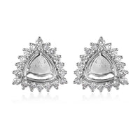 Rhapsody 950 Platinum E-F VS Diamond Stud Earrings 0.50 ctw