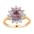 Luxoro 14K Yellow Gold AAA Martha Rocha Kunzite, Diamond (G-H, I3) (0.55 cts) Ring (Size 7.0) 3.15 ctw - Sticky add to cart bar