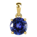 Luxoro AAA Tanzanite 2.25 ctw Solitaire Pendant in 14K Yellow Gold - Sticky add to cart bar