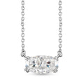 Moissanite Necklace (20 Inches) in Rhodium Over Sterling Silver 3.75 ctw - Sticky add to cart bar