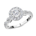 14K White Gold G SI1 Diamond Ring 0.75 ctw - Sticky add to cart bar