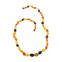 Baltic Amber Beaded Single Strand Necklace 24 Inches
